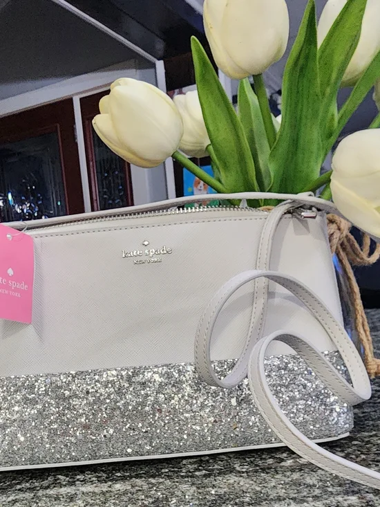 kate spade Flash Glitter Crossbody Bag- NWT- 9.5×5.5×1.5 - Picture 6 of 7